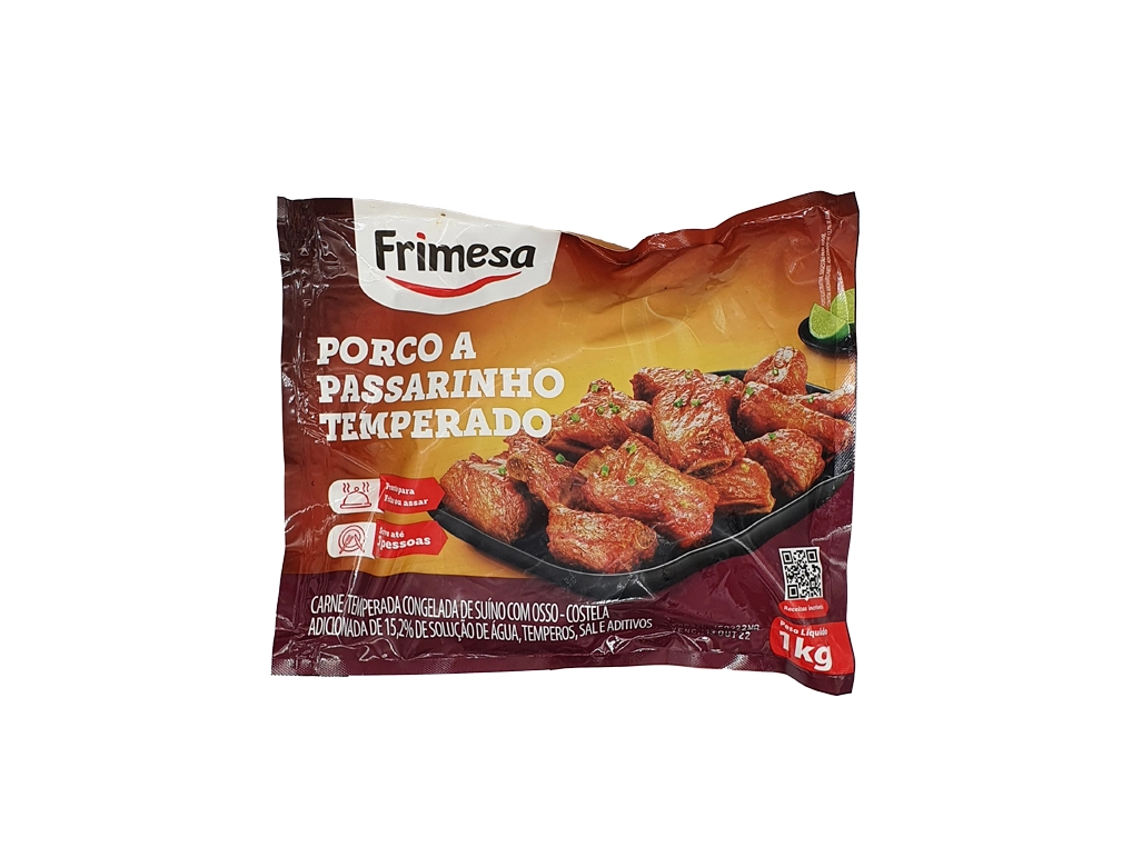 PORCO A PASSARINHO CONGELADO TEMPERADO FRIMESA 1 KG 